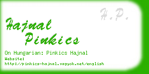 hajnal pinkics business card